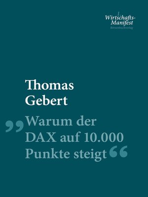 cover image of Warum der Dax auf 10.000 Punkte steigt